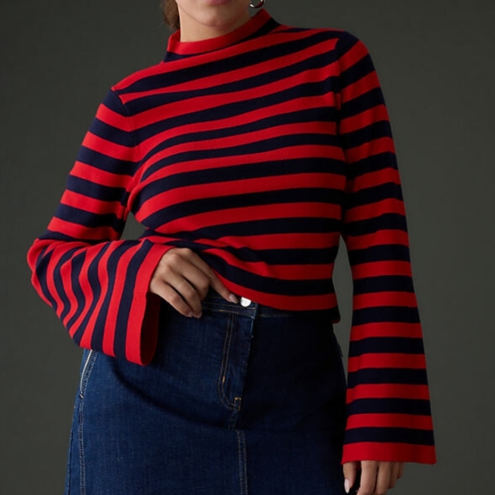 MAEVE The Arlowe Bell-Sleeve Sweater Sz XL NWT
